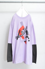 Load image into Gallery viewer, SWITCHING SLEEVE L/S T_ 01 / PURPLE/X