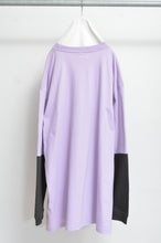 Load image into Gallery viewer, SWITCHING SLEEVE L/S T_ 01 / PURPLE/X