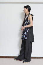 画像をギャラリービューアに読み込む, V-NECK TANK_LONG_LINEN 01/BLACK