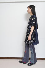 Load image into Gallery viewer, W SLEEVE TOPS_NAVY / B