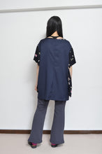 Load image into Gallery viewer, W SLEEVE TOPS_NAVY / B