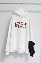 画像をギャラリービューアに読み込む, SLIT SLEEVE HOODIE (EMBROIDERY) / WHT/02_RE