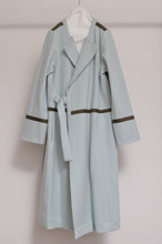 Load image into Gallery viewer, WOOL NO-COLLAR ROBE/SAGE