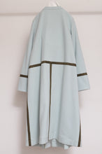 Load image into Gallery viewer, WOOL NO-COLLAR ROBE/SAGE