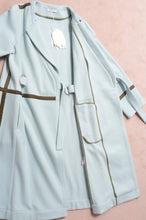 Load image into Gallery viewer, WOOL NO-COLLAR ROBE/SAGE