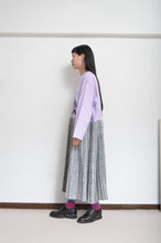 Load image into Gallery viewer, PLEATED TEE OP(PRINT)_PUR/X_B
