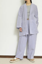 画像をギャラリービューアに読み込む, NO-COLLAR JK_LINEN 01/PURPLE