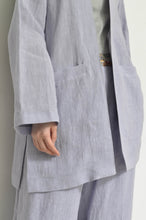 画像をギャラリービューアに読み込む, NO-COLLAR JK_LINEN 01/PURPLE