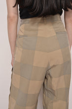 画像をギャラリービューアに読み込む, BLOCK CHECK TENCEL SIDE OPEN PANTS