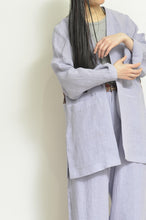 画像をギャラリービューアに読み込む, NO-COLLAR JK_LINEN 01/PURPLE