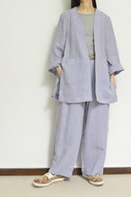 画像をギャラリービューアに読み込む, NO-COLLAR JK_LINEN 01/PURPLE