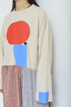 画像をギャラリービューアに読み込む, PLEATED TEE OP(PRINT) _ BEG/Mi_A