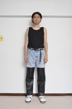 画像をギャラリービューアに読み込む, LEATHER SLIT PT B/BLK_01