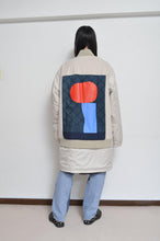 画像をギャラリービューアに読み込む, REMIX MELTON LAYER STADIUM JACKET(PRINT)/BEG/Mi/02