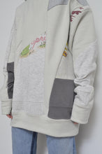 画像をギャラリービューアに読み込む, CUT AND CONNECTED BACKPILE HOODIE / GRAY