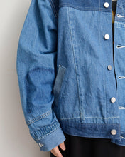 画像をギャラリービューアに読み込む, PANEL DENIM BLOUSON/毎日だ/02 size B
