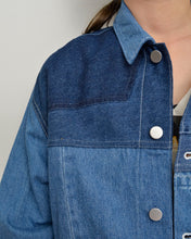 画像をギャラリービューアに読み込む, PANEL DENIM BLOUSON/毎日だ/02 size B
