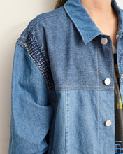 画像をギャラリービューアに読み込む, PANEL DENIM BLOUSON/JOY/02 size A
