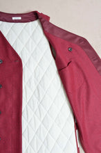 Load image into Gallery viewer, BGNDY SILK WOOL QUILTED PATCH LINER
