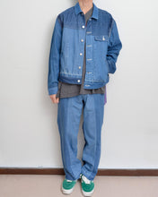 画像をギャラリービューアに読み込む, PANEL DENIM SLACKS / 02 size B
