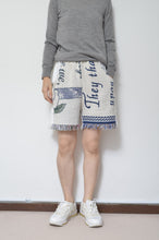 Load image into Gallery viewer, WHT FRINGE RUG SHORTS_01
