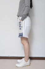 Load image into Gallery viewer, WHT FRINGE RUG SHORTS_01
