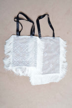 Load image into Gallery viewer, LACE CURTAIN FRINGE BAG/LARGE
