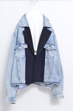 画像をギャラリービューアに読み込む, your right things/BONUS TRUCK出品中12/7まで:DENIM * MELTON BLOUSON_NAVY_MIND GAME
