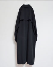 Load image into Gallery viewer, FLORAL TRENCH COAT/BLK/02 size A
