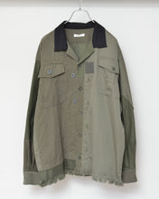 Load image into Gallery viewer, FRAGMENT MILITARY SHIRT (YIN &amp; YANG SLEEVE)/01 size

