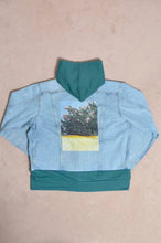 Load image into Gallery viewer, your right things in 代官山 蔦屋書店 出品中〜11/3まで:DENIM * BACK PILE HOODIE/GREEN/YELLOW
