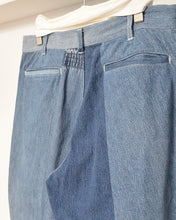 Load image into Gallery viewer, Denim easy panel slacks "PGR" / 02size

