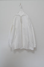 画像をギャラリービューアに読み込む, TABLE CLOTH ZIP-UP HOODIE/WHT/02 size_A
