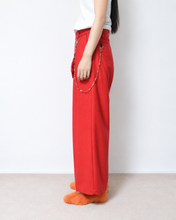 画像をギャラリービューアに読み込む, Deep tuck wide pants / wool flannel
