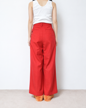 画像をギャラリービューアに読み込む, Deep tuck wide pants / wool flannel
