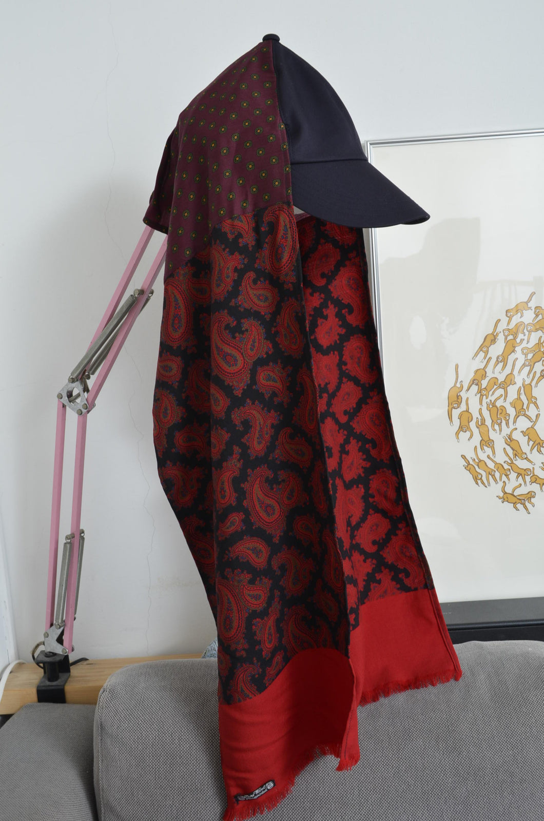 SCARF DROOPY CAP / 25SS_NAVY_04