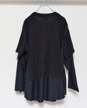 画像をギャラリービューアに読み込む, Fake layered T-shirt / BLACK_C
