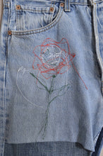 Load image into Gallery viewer, SWITCHING DENIM PT/Hi_MEGUMU YAMAMOTO_eye&amp;face flower
