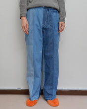 画像をギャラリービューアに読み込む, PANEL DENIM SLACKS / 02 size A
