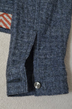 Load image into Gallery viewer, HERRINGBONE LINEN WOOL QUILTED WORK BLOUSON
