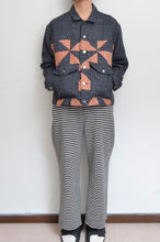 Load image into Gallery viewer, HERRINGBONE LINEN WOOL QUILTED WORK BLOUSON
