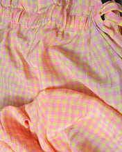 Load image into Gallery viewer, SHORT SLEEVE JUMP SUIT / PNK CHECK / 00 size
