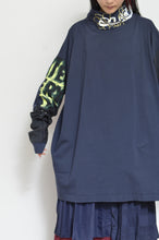 Load image into Gallery viewer, PATCH HI NECK T 02_NAVY / SLACK
