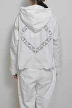 Load image into Gallery viewer, TABLE CLOTH ZIP-UP HOODIE/WHT/01 size_001
