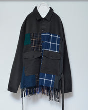 画像をギャラリービューアに読み込む, Muffler short blouson / Charcoal_A

