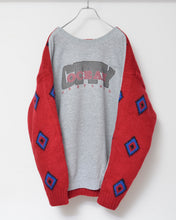 Load image into Gallery viewer, Sweat × knit switch pullover_A
