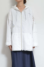 画像をギャラリービューアに読み込む, TABLE CLOTH ZIP-UP HOODIE/WHT/02 size_B
