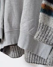 Load image into Gallery viewer, Sweat × knit switch pullover_H
