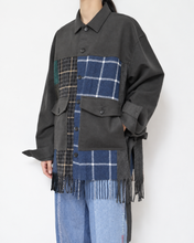画像をギャラリービューアに読み込む, Muffler short blouson / Charcoal_A
