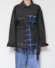 画像をギャラリービューアに読み込む, Muffler short blouson / Charcoal_A
